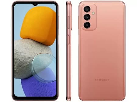 M23 é o primeiro modelo 5G da lista, e também conta com bateria grande e processador Qualcomm.