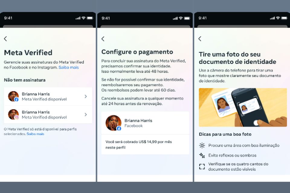  selo de verificado no Instagram e Facebook?